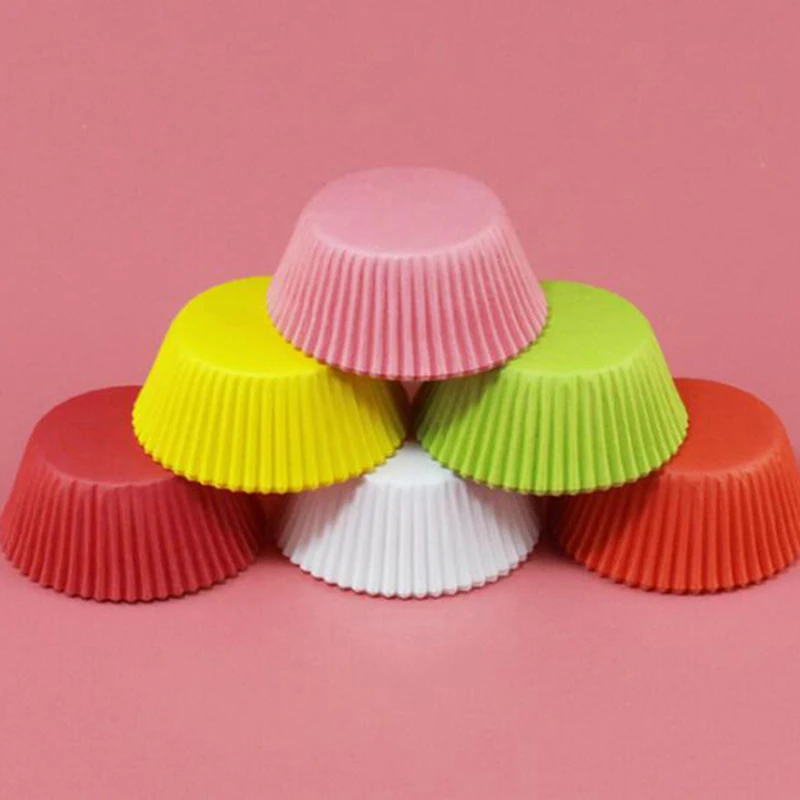 

100Pcs/Lot Cupcake Liners Food Grade Paper Cup Cake Baking Cup Muffin Cupcake
