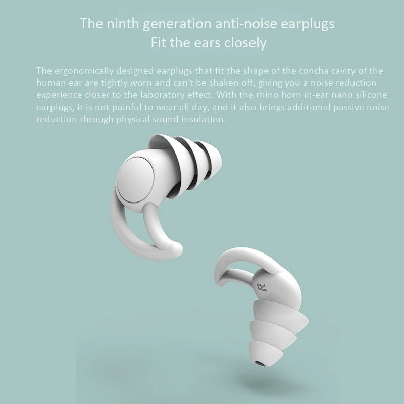 

2 Pair of Earplugs Comfortable Cone-Shaped Travel Sleep Noise-Proof Earplugs Sleep Sound Ear Protection (Gray&Black)