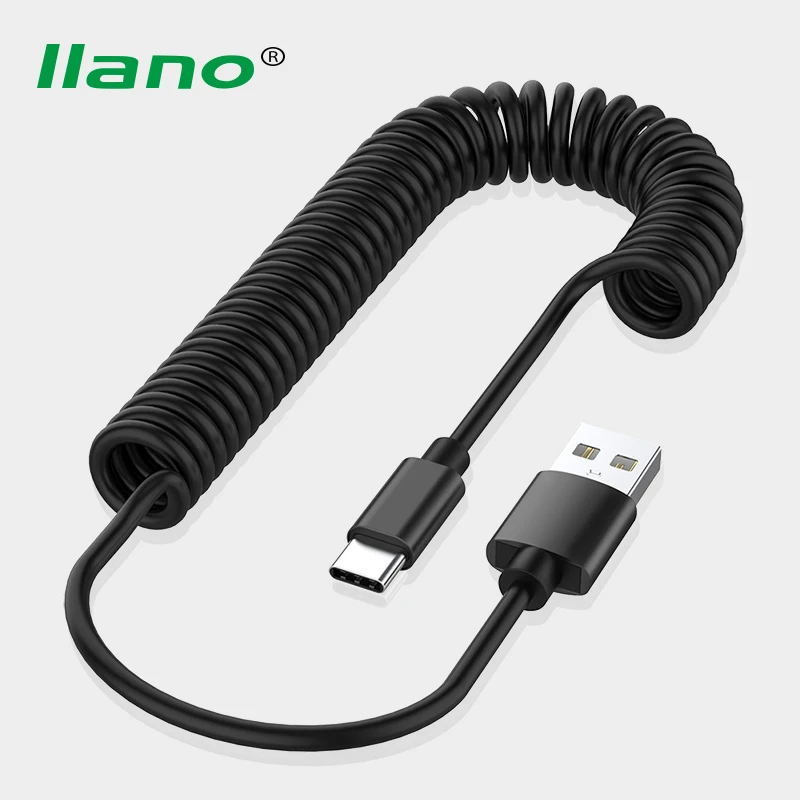 Micro usb type C 8 Pin кабель Выдвижной пружинный кабель для iPhone X samsung S9 Быстрая зарядка зарядное устройство кабель для передачи данных провод шнур адаптер