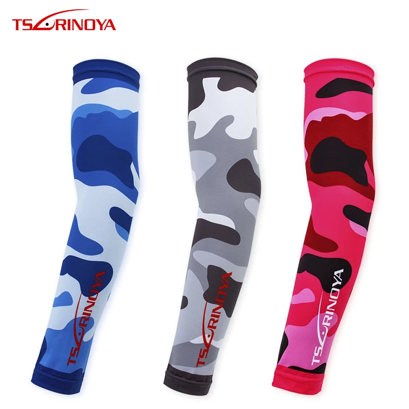 Летние утепленные рукава для рыбалки TSURINOYA с защитой от УФ лучей компрессионные