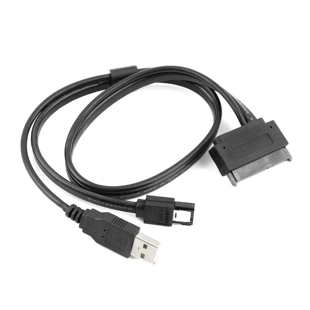 НОВЫЙ 2 5 дюймовый жесткий диск SATA 22Pin к eSATA Data + кабель с питанием от USB Черный
