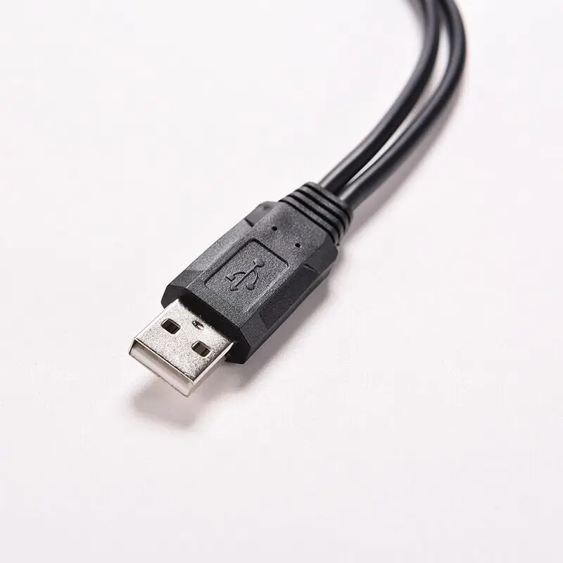 Larryjoe Новый USB 2 0 мужчина к двойной гнездовой разъем разветвитель концентратор