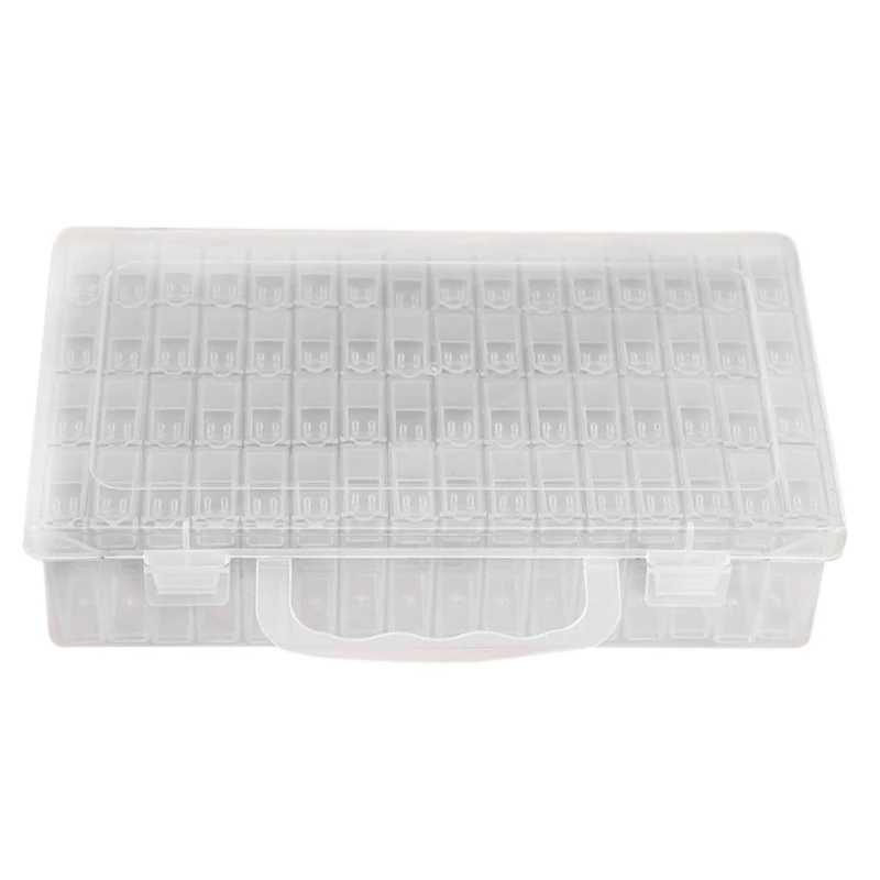 

64 Pcs Bottles Diamond Painting Tools Accessories Storage Box Beads Container Diamond Embroidery Stone Convenience Box