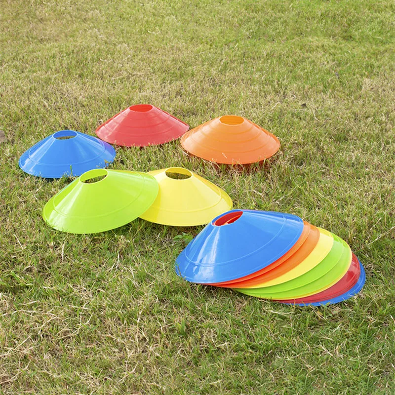

5 PCS Training Aids Footbal Training Sign Disc Round Mouth Sign Disc Soccer Obstacle Sign Disc