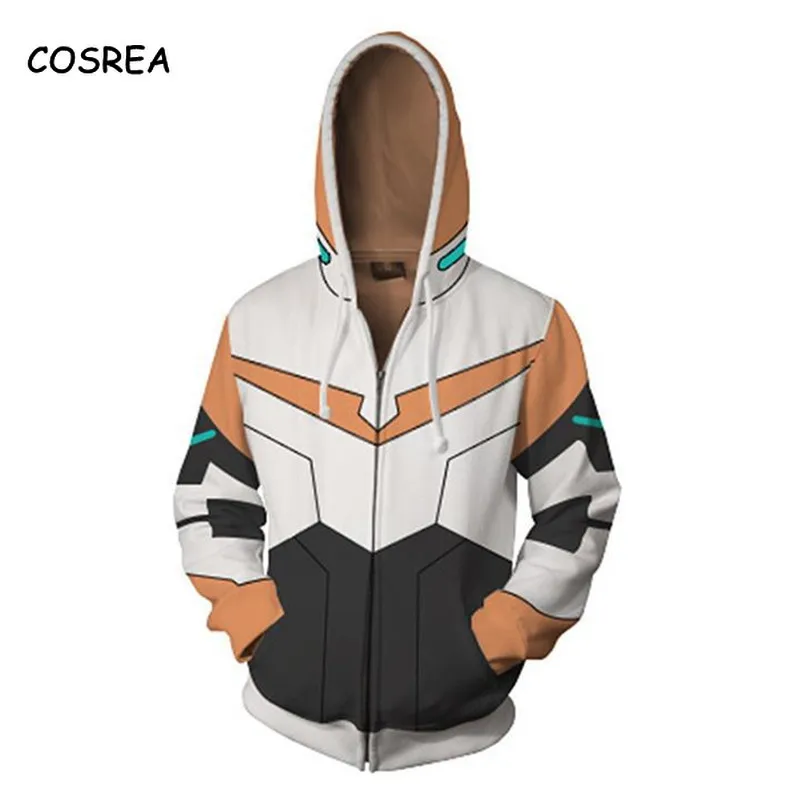 Укороченная Толстовка Voltron спортивный Свитшот Shiro/Keith/hunk/Pidge/с длинным рукавом