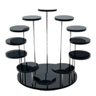 Акриловая подставка для кексов, витрина для ювелирных изделий, подставка для торта, десерта, 5 мм, держатель для украшения торта на вечеринку, свадьбу