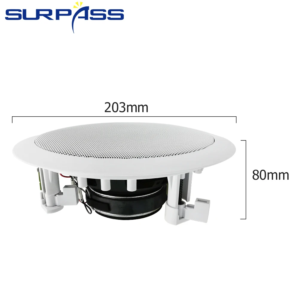 Потолочные Bluetooth колонки для дома 5 25 дюйма 20 Вт аудиосистема громкоговоритель со