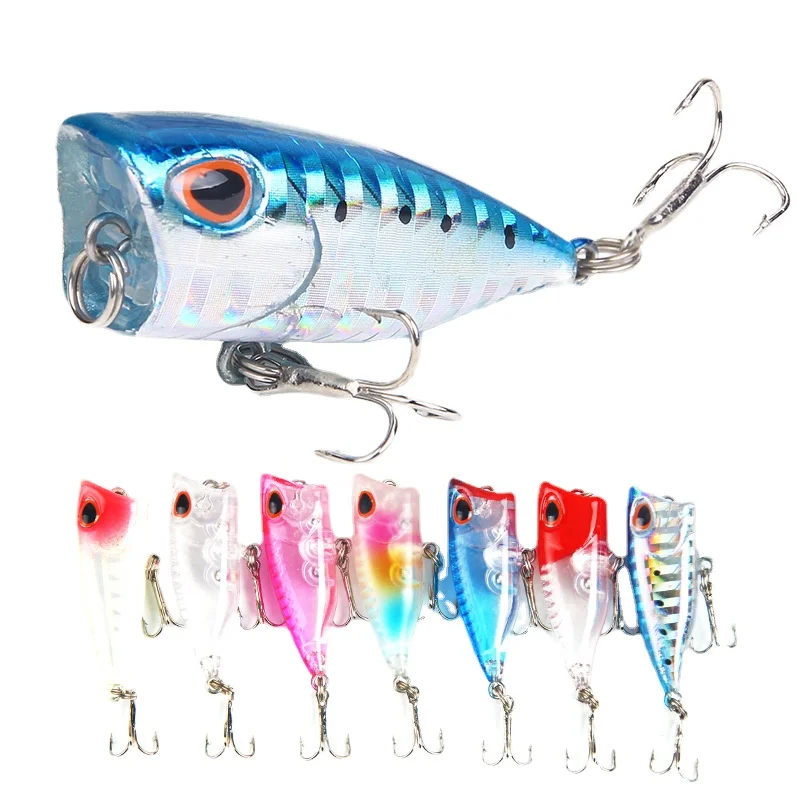 

Popper 4cm/3.3g lure bait new simulation false bait hard bait 7-color micro-object wave climbing freshwater fishing gear