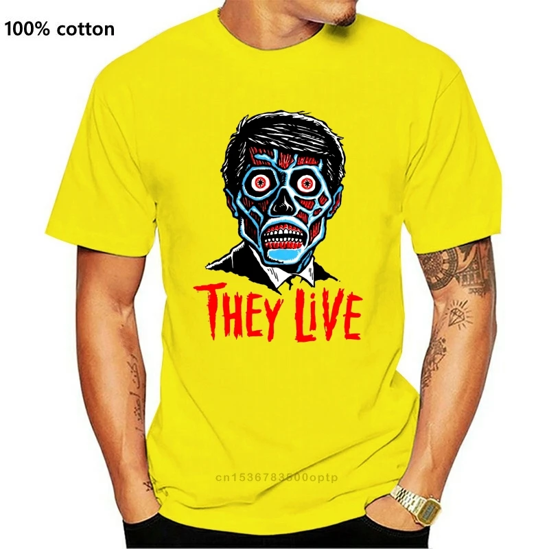 

THEY LIVE T SHIRT 1980'S FILM MOVIE New Cool Tee Tshirt