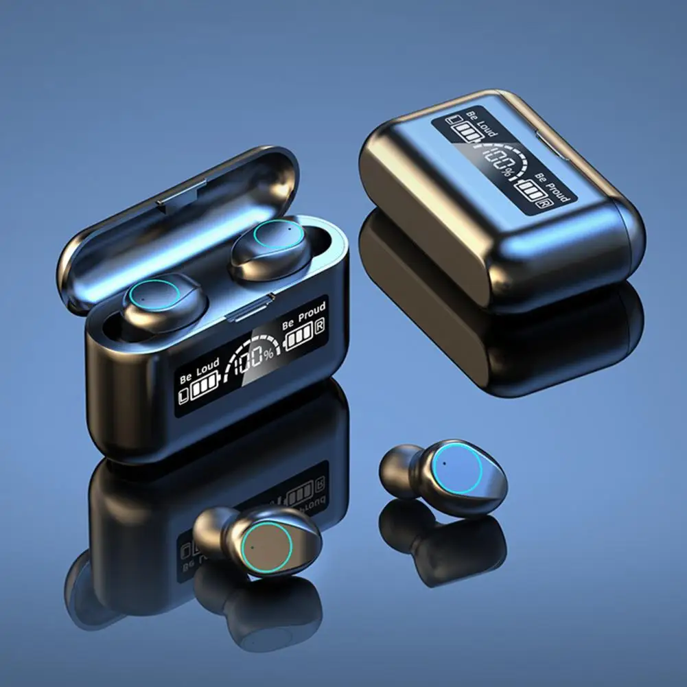 

Оригинальные технические наушники 5,0, TWS, сенсорная гарнитура со сканером отпечатков пальцев, Hi-Fi стереонаушники-вкладыши, беспроводные нау...