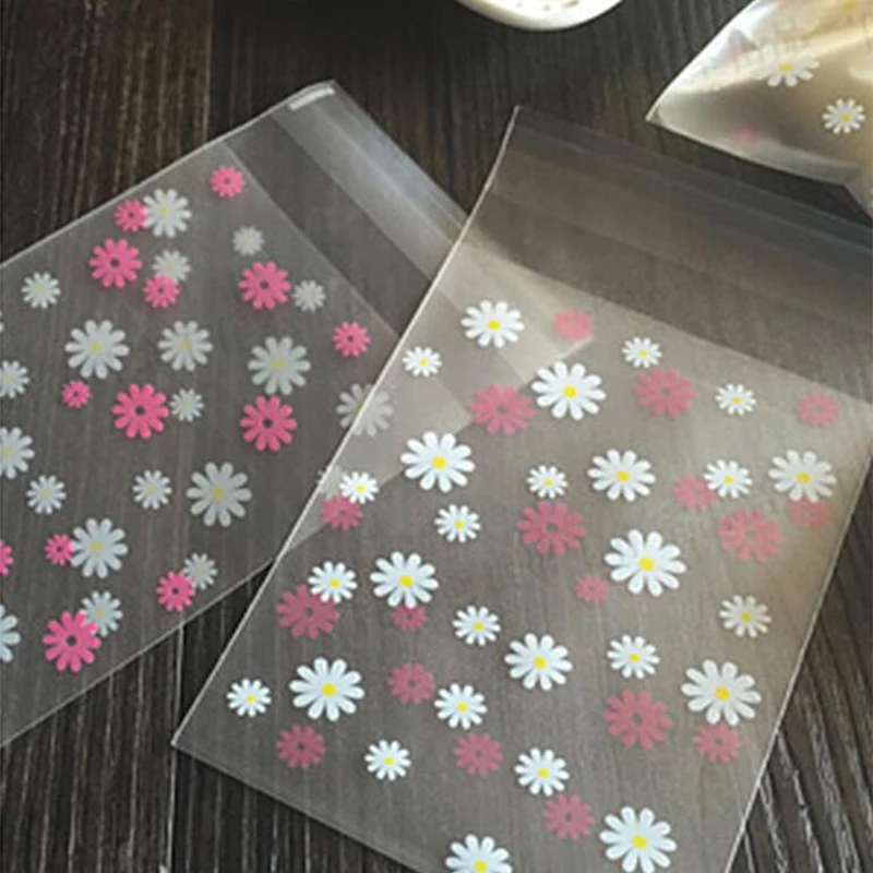 100 шт красочные милые маленькие ромашки конфеты печенья сумки свадебные подарок