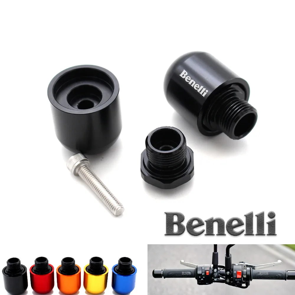 

Motorcycle Accessories CNC Handlebar Grips Bar Ends Slider Cap Laser Logo For Benelli TNT BN 600 300-250