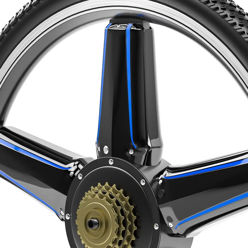 

RICHBIT high-capacity electric bicycle is equipped with single-wheel 36V 10AH 250W battery wheel with Bluetooth motor controller