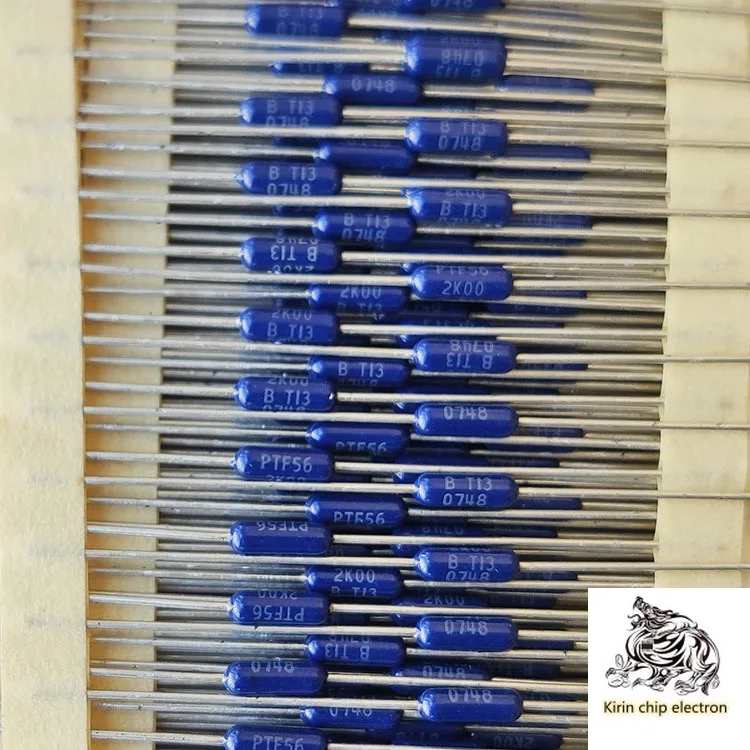

50pcs / lot 2K dark blue 1 / 4W 0.25W 0.1% 10ppm metal film resistor 2001b