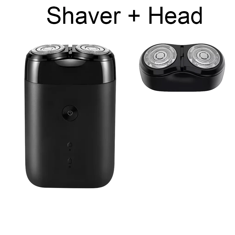 New Xiaomi Mijia Electric Shaver 2 Floating Head Portable Waterproof Razor Shavers USB Rechargeable Shaver - Цвет: shaver and head