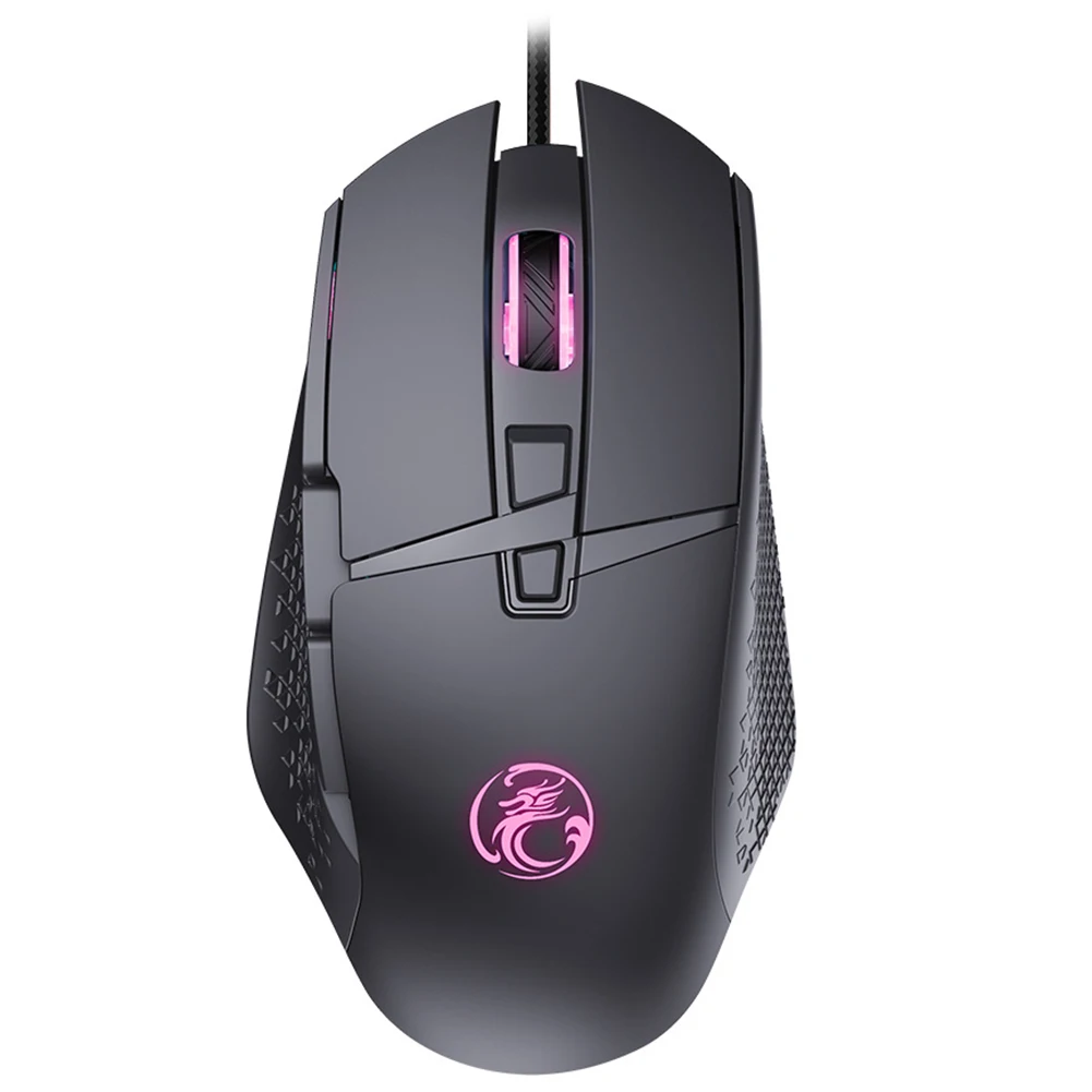 

ALLOYSEED USB Wired Mouse Optical Ergonomic Mice Luminous 7200 DPI Adjustable Household Computer Safety Parts for IMICE T91