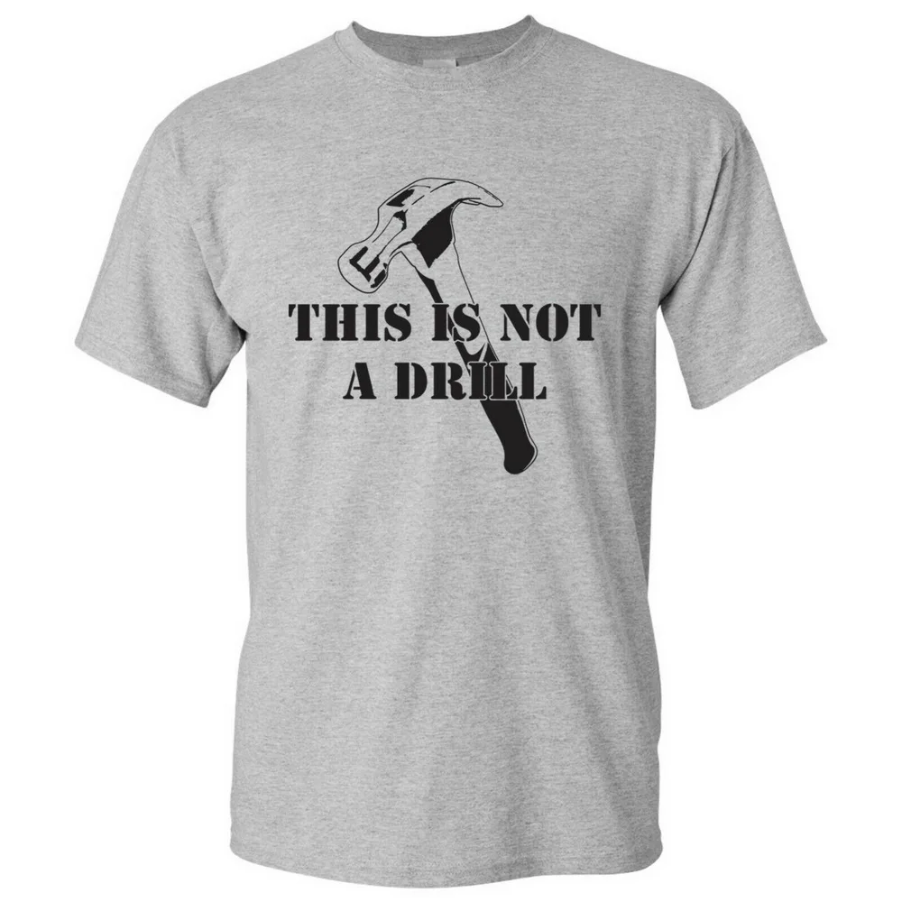 This Is Not A Drill Funny Dad Joke Handyman conitioning Humor футболка модная в классическом стиле| |