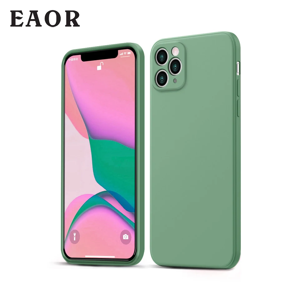 

EAOR TPU Silicone Phone Case for iPhone 11 12, Shockproof Waterproof Soft Protective Case Back Cover for iPhone 12