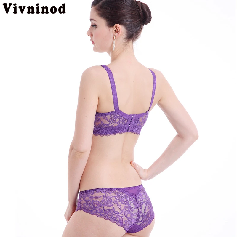Женский комплект нижнего белья пуш-ап хлопковое кружевное цветочное нижнее