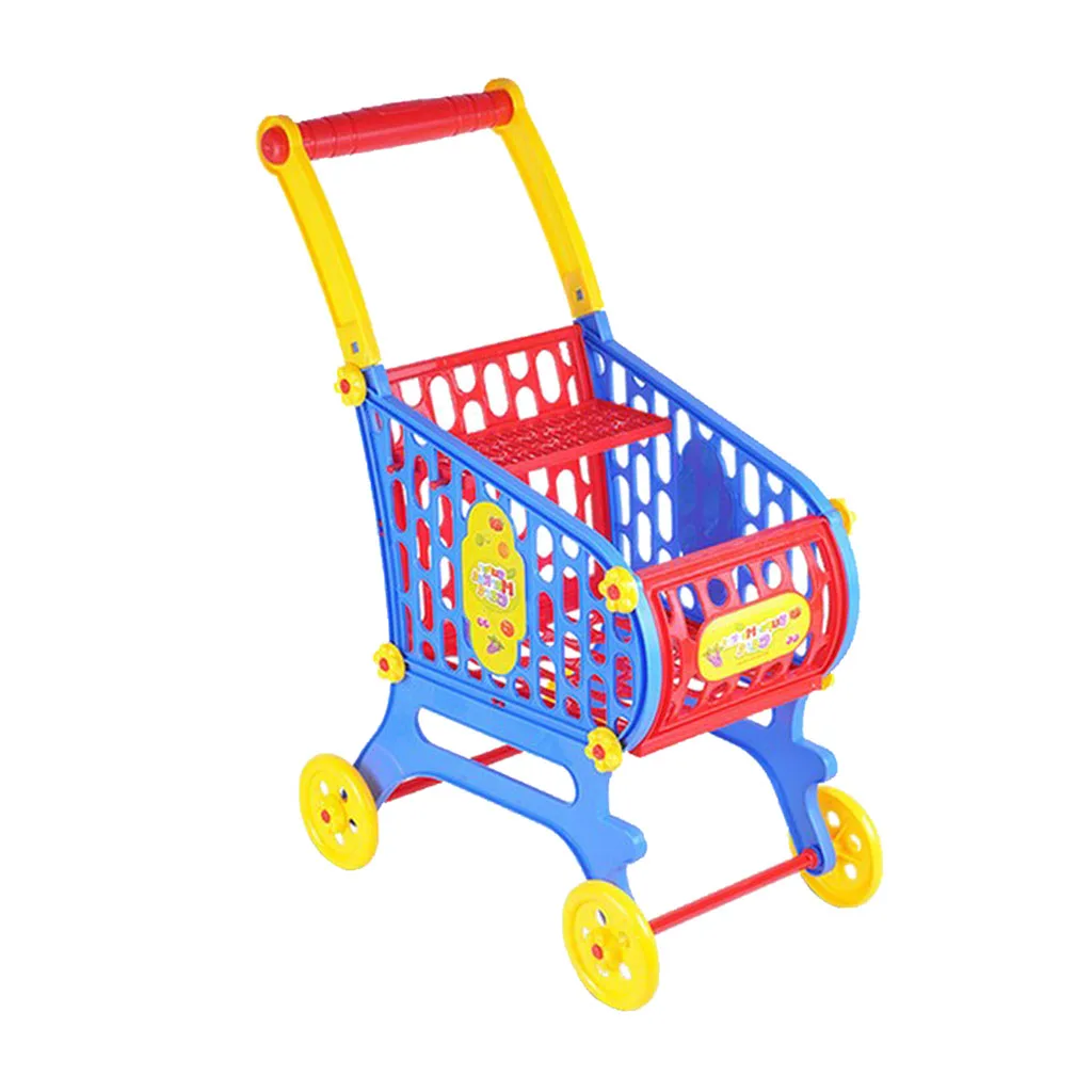 Plastic Supermarket Cart Basket Baby Supplies for Kids & Toddler Doll House Furniture Decor | Игрушки и хобби