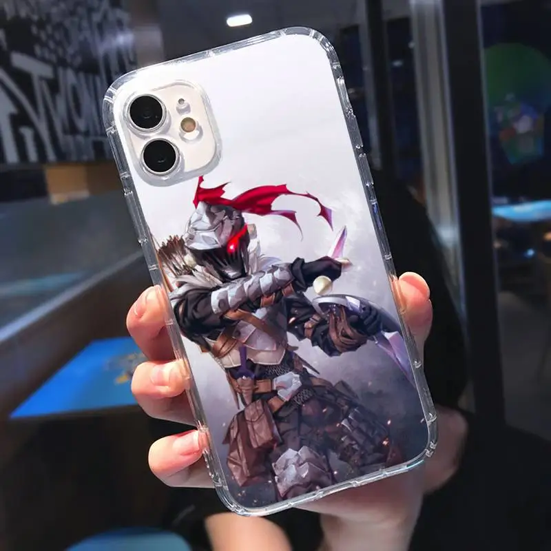 

GOBLIN SLAYER Phone Case Transparent soft For iphone 5 5s 5c se 6 6s 7 8 11 12 plus mini x xs xr pro max