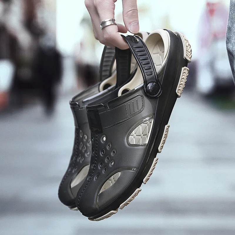 Классические слипоны садовые Туфли сабо мужские быстросохнущие летние пляжные