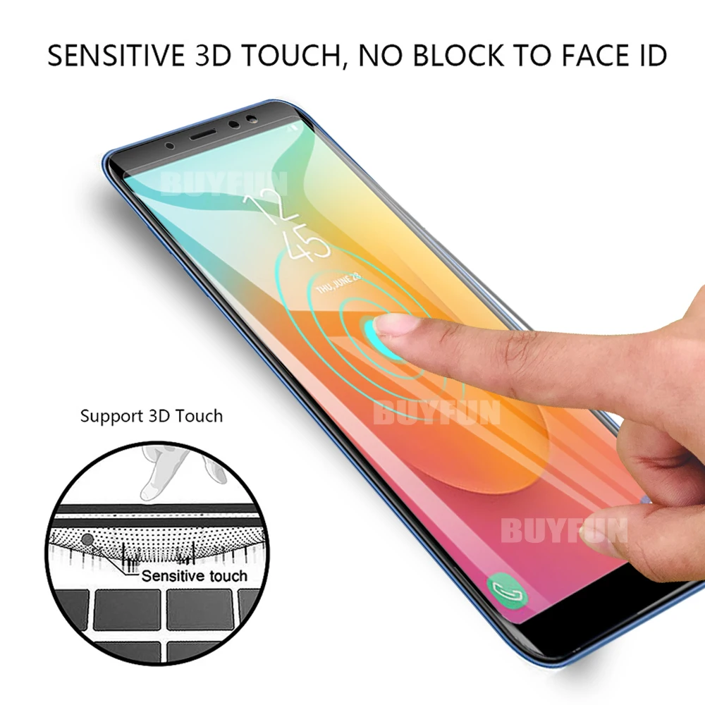 1-2 шт. закаленное стекло для Samsung A2 Core Защитное Galaxy A9s A9 A8 2018 A750 A730 A9200 защита экрана -