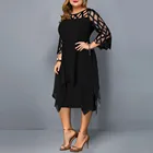 Женское прозрачное Сетчатое шифоновое платье с круглым вырезом, двойная юбка, женское платье, женское платье, женское модное платье, платья 2021