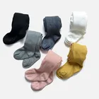 Весна 2022, Детские однотонные чулки для маленьких девочек, милые хлопковые колготки, стильные колготки, колготки для детей, для девочек