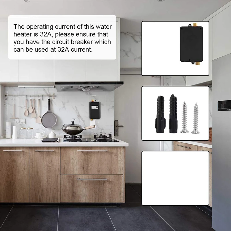 Мини-электрический водонагреватель 3800 Вт мгновенный Электрический для душа 3