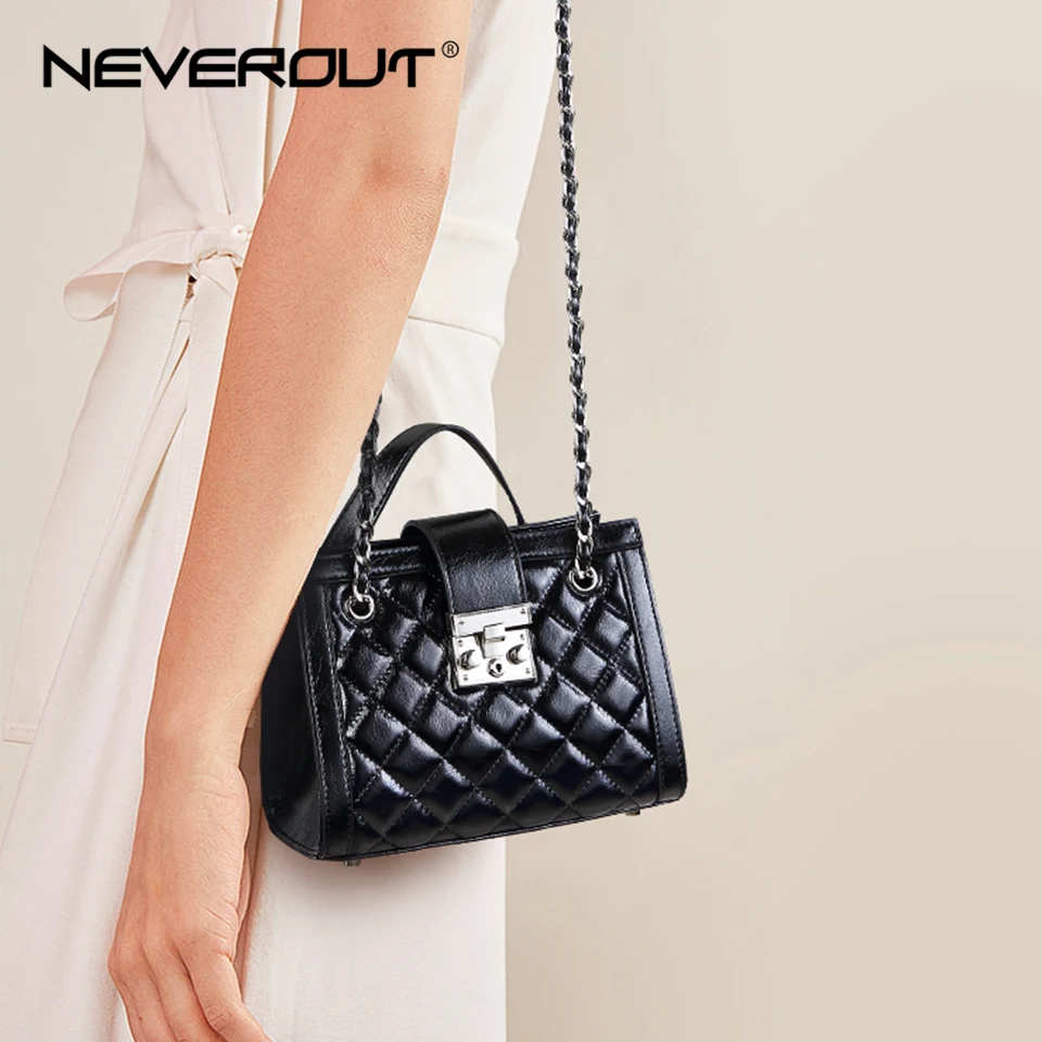 Сумка через плечо NEVEROUT Женская маленькая из спилка черная 2019|Сумки с ручками| |