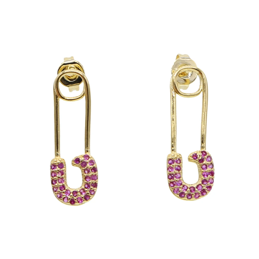 Серьги из натуральной кожи золотого цвета в европейском стиле панк хип-хоп