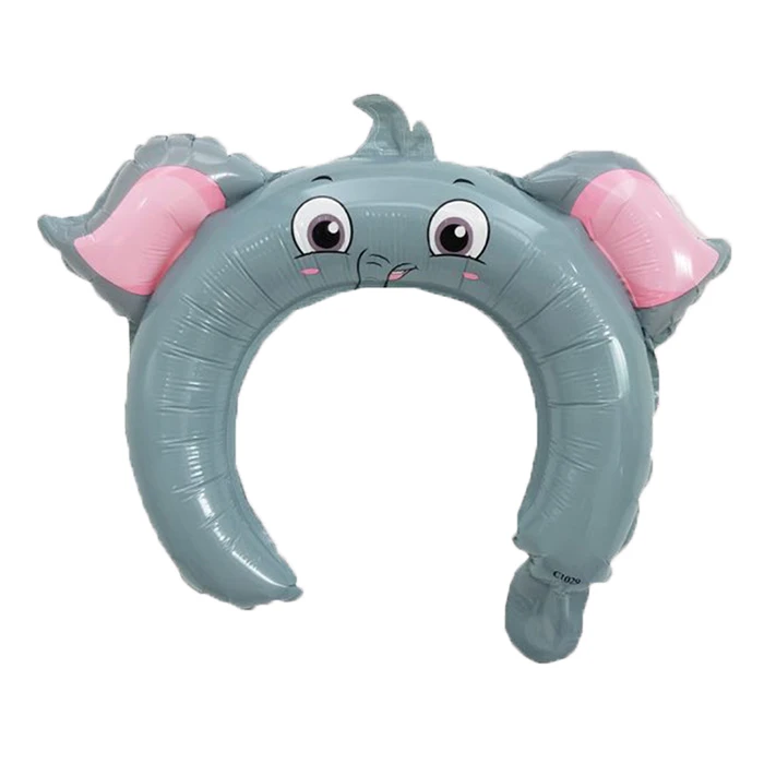 Elephant 10pcs 10 шт./лот милый Микки повязка на голову "Минни" фольгированный шар кролик медведь животные воздушные шары Детские игрушки День рождения украшения - Цвет: Elephant 10pcs
