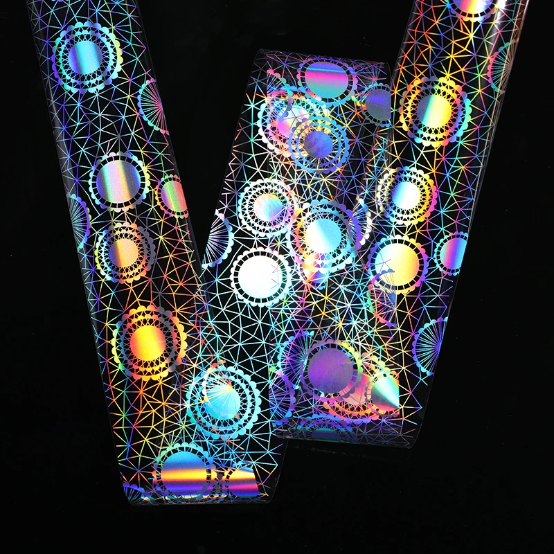 1/рулон 4*100 см Фольга для ногтей красочные сверкающие дизайна переводная наклейка