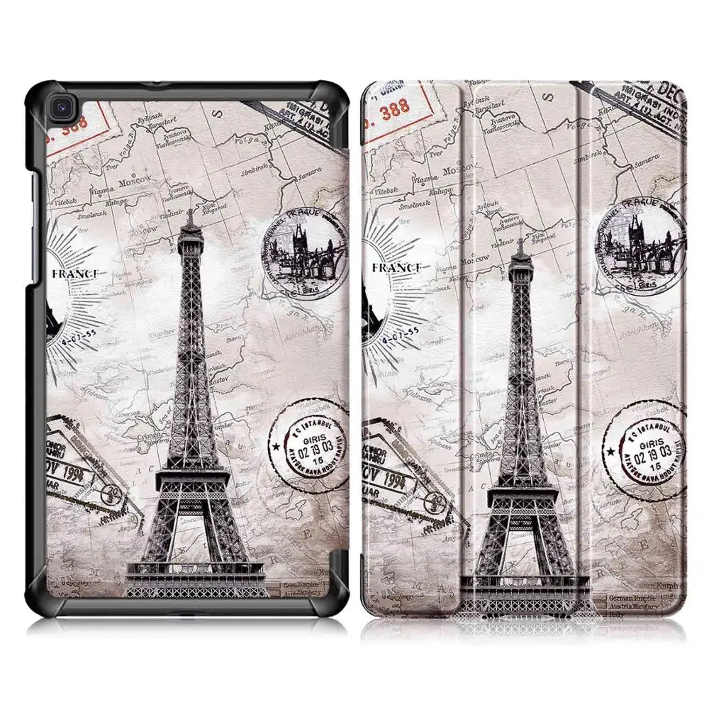 Pattern 1 Чехол с принтом для Samsung Galaxy tab A 8,0 SM T290 T295 T297 tab a 8 защитный чехол из искусственной кожи+ подарок - Цвет: Pattern 1