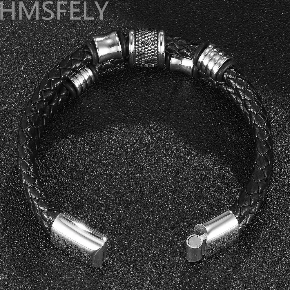 HMSFELY браслет из натуральной кожи/Мужчины/Женщины/очаровательные браслеты