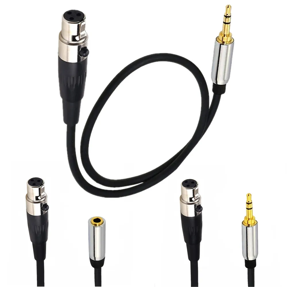 3 5 мм стерео аудио разъем для мини XLR Женский кабель 1/8 дюйма TRS to 3-pin Mini аудиокабель
