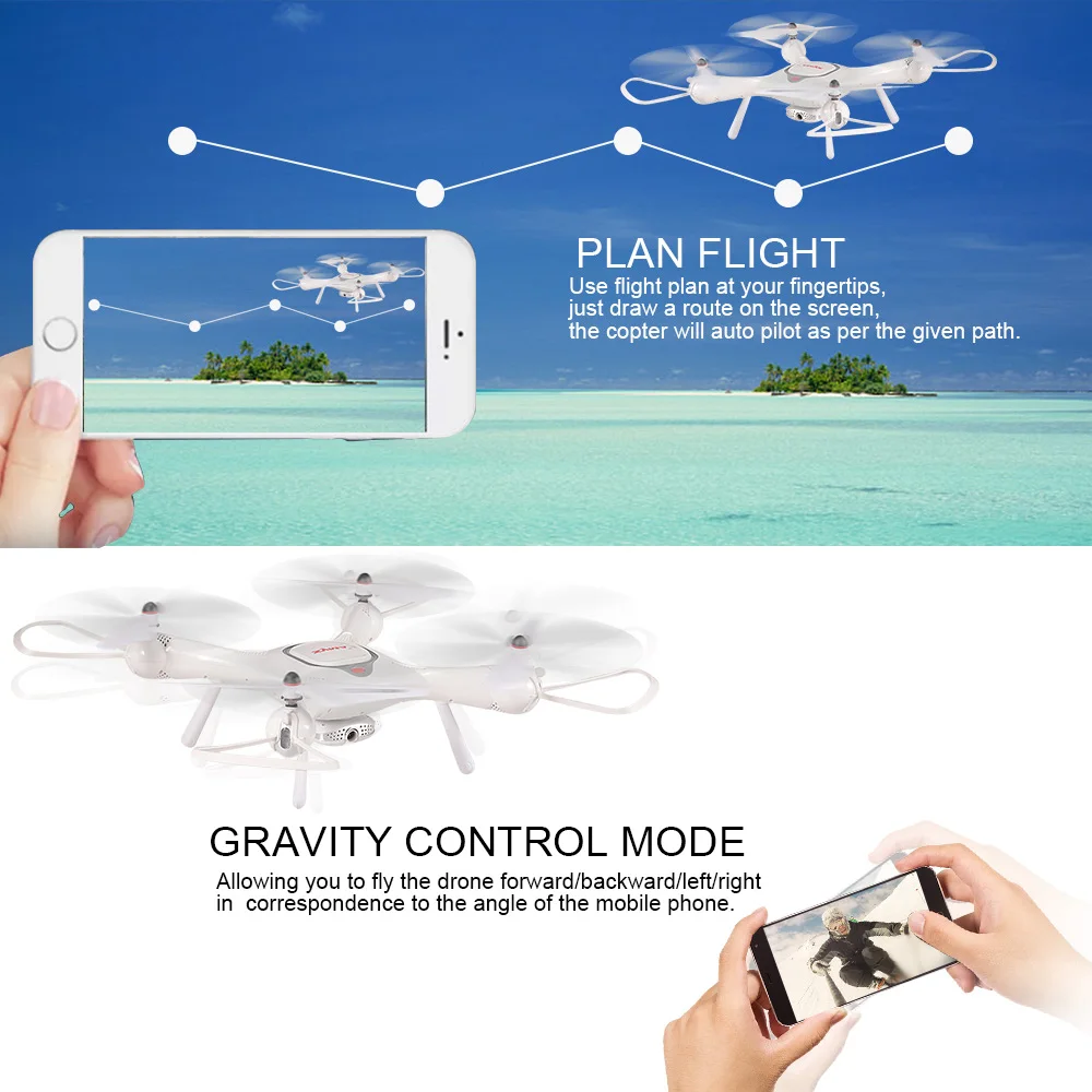 Оригинальный Syma X25PRO GPS RC вертолет Wifi FPV Регулируемая 720P HD камера Дрон RTF