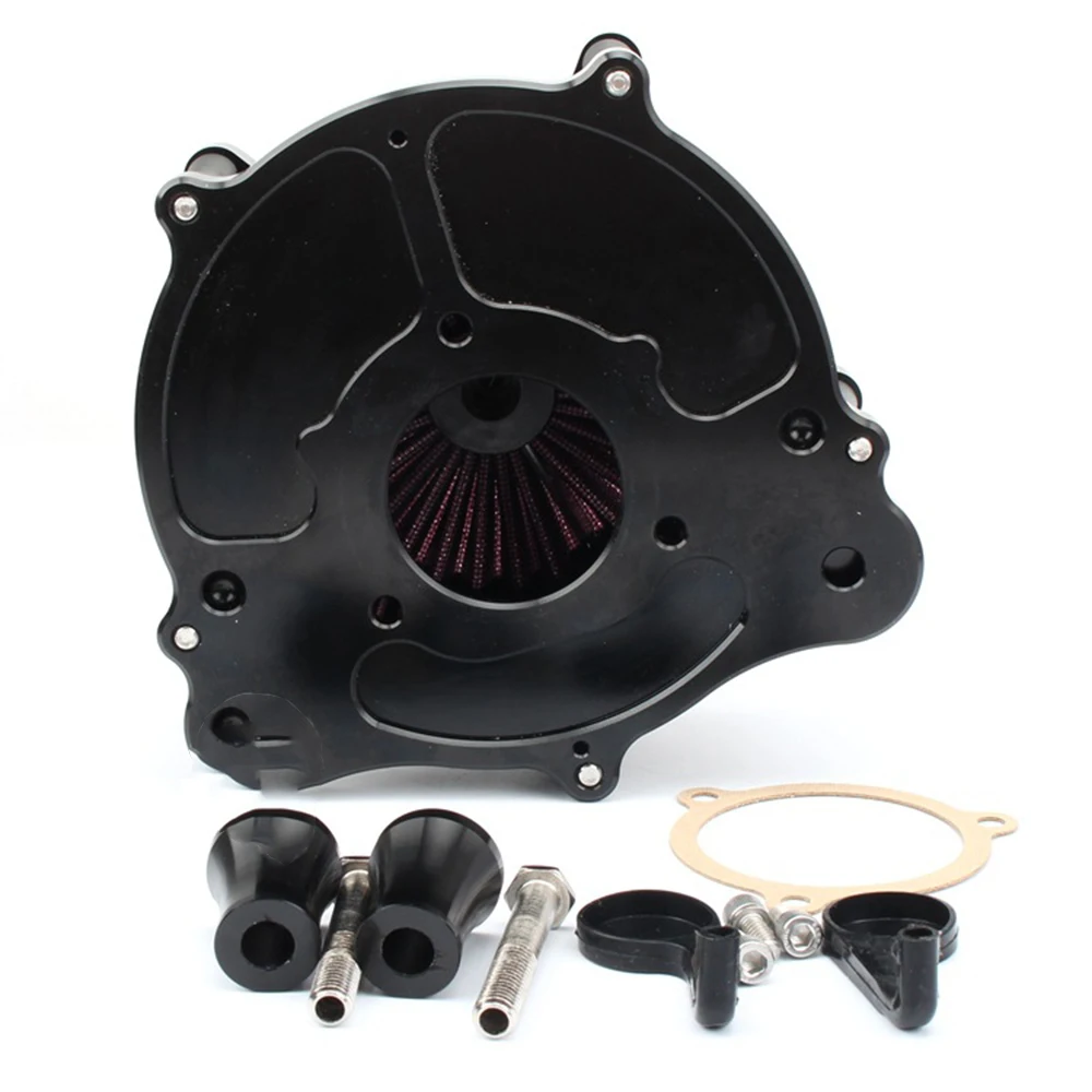

Air Filter Motorcycle Venturi Contrast Intake Air Cleaner System For Harley Dyna FXR Softail Touring Electra Glide Road King