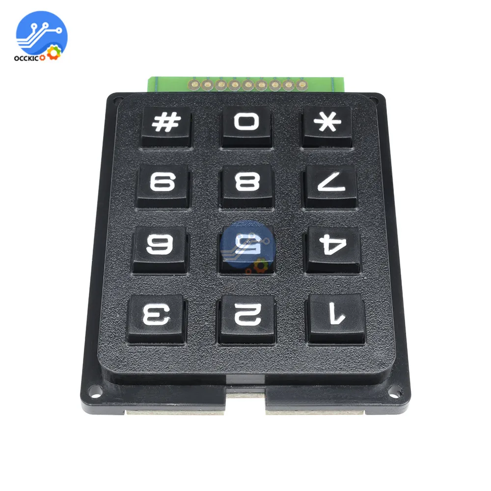 3x4 матрица 12 кнопочная клавиатура Клавиатура печатная плата макетная