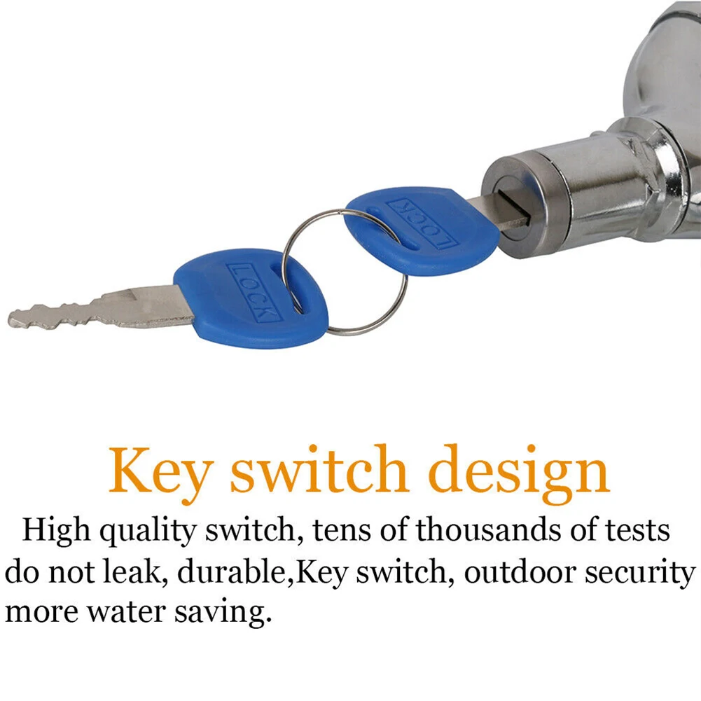 Универсальный водопроводный кран с замком одно отверстие защита от кражи в
