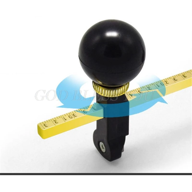 

6 Wheels Construction Tool Durable Circular Compass with Scale Knob Window Adjustable Suction Cup Glass Cutter Scribe Simple