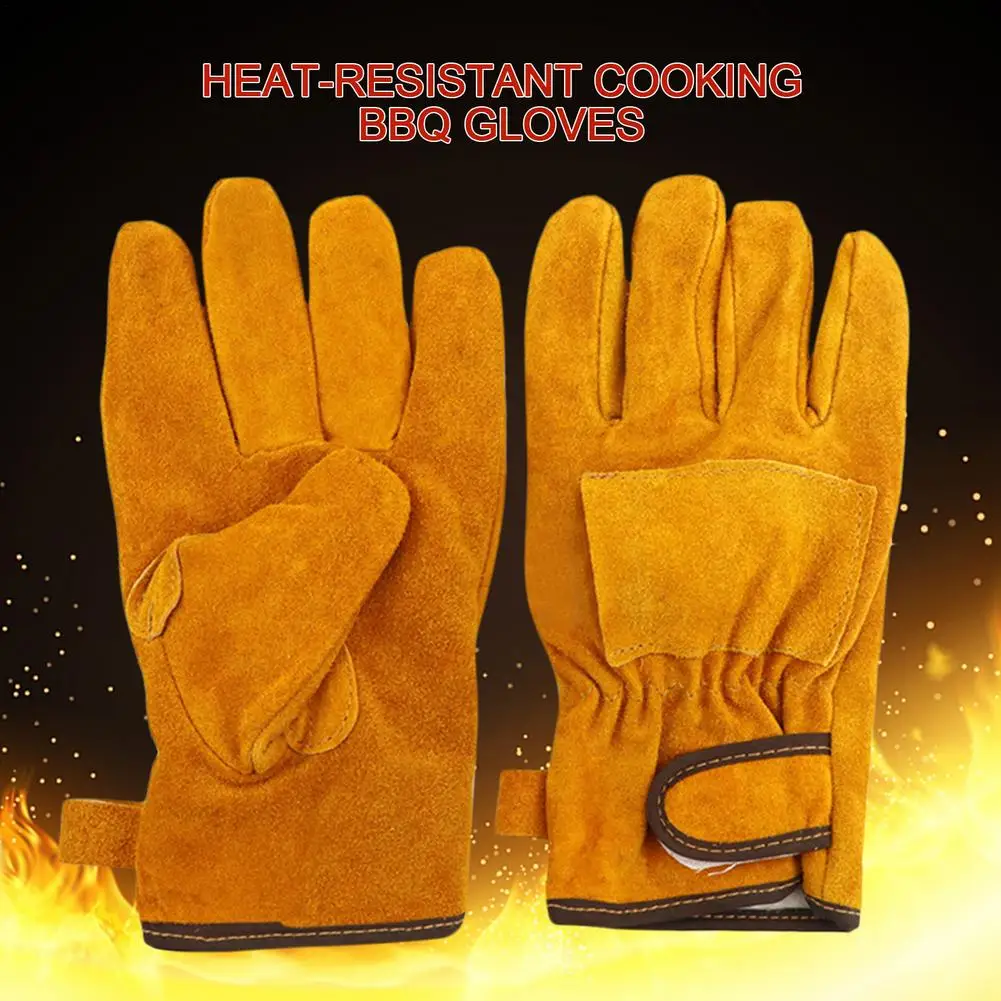 

Grilling Gloves Food Grade Kitchen Barbecue Oven Glove Protective Gear Heat Resistant Silicone Cook BBQ Mitt Baking Gloves