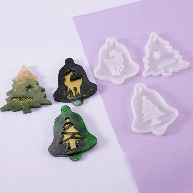 

Crystal Elk Epoxy Resin Mold Reusable Convenient Eco-friendly Christmas Tree Tools Christmas Style Snowflake Silicone Mold