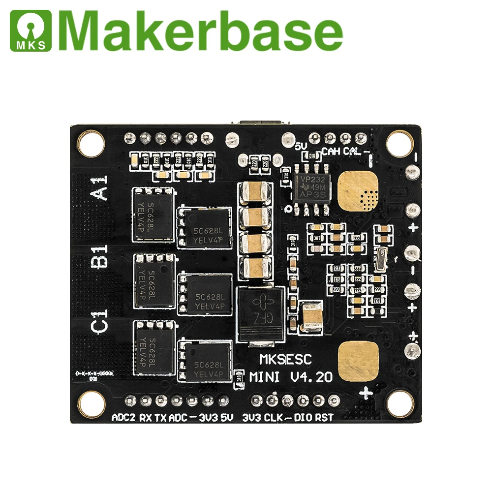 Makerbase VESC MINI 4 20 электрический регулятор скорости для скейтборда с радиатором 12s ESC
