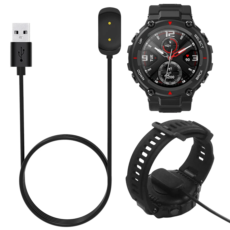 

Dock Charger Adapter USB Charging Cable Base Cord Wire for Xiaomi AMAZFIT T-ReX A1918 Sport Watch GTR 42mm 47mm GTS Smartwatch