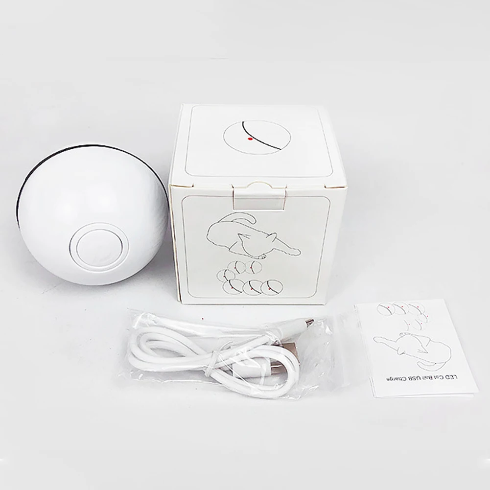 

USB Smart Jumping Ball Electric Pet Toys Magic Roller Ball Cat LED Rolling Flash Ball Automatic Rotating Toy For Cat Dog Kids