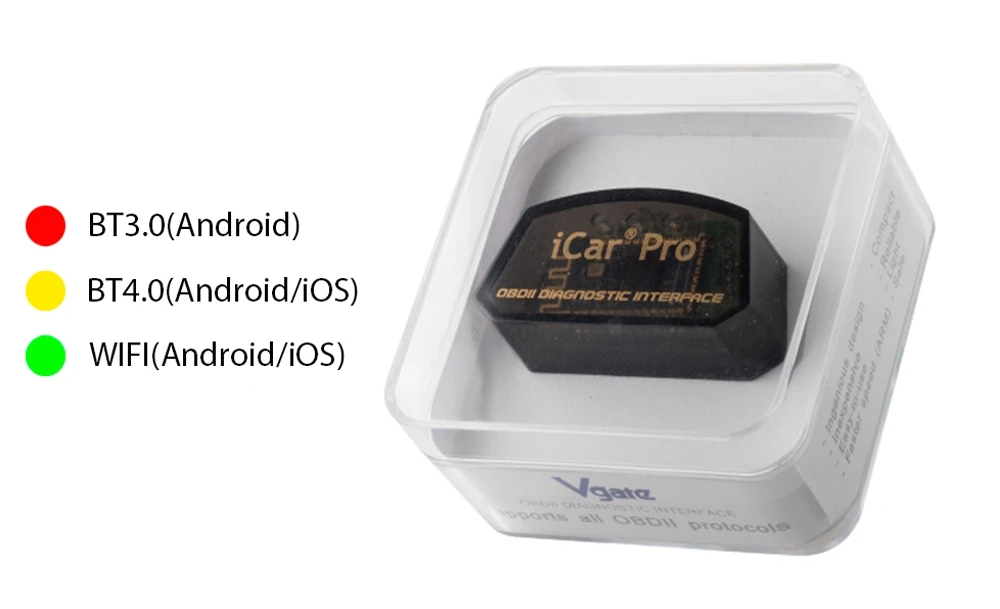 Vgate iCar Pro ELM 327 OBD2 сканер Bluetooth 4,0 wifi для Android/IOS OBD Автомобильный диагностический инструмент V2.1 iCar Pro считыватель кодов