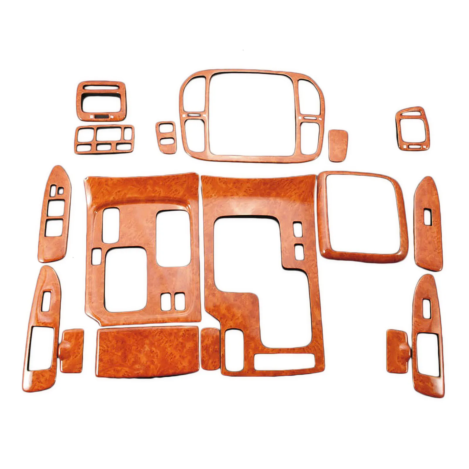 

Peach Wood Dashboard Air Outlet Vent Trim For Toyota Land Cruiser LC100 AT 4500 4700 1998-2002 Dash Board Cover Strip Sticker