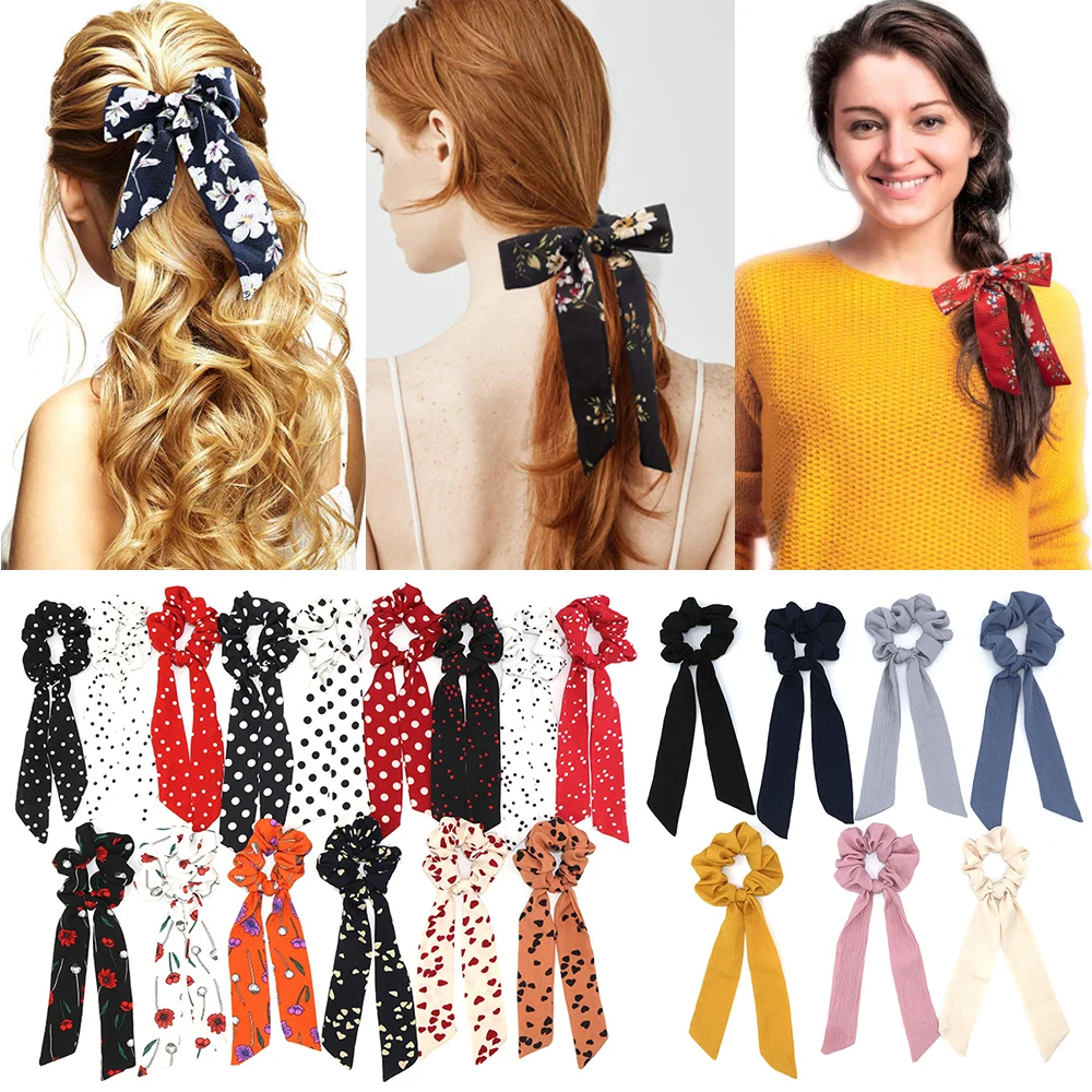 1 шт. в богемном стиле цветочный узор горошек резинка для волос держатель